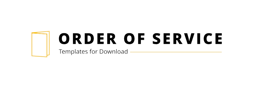 Order of Service Template UK